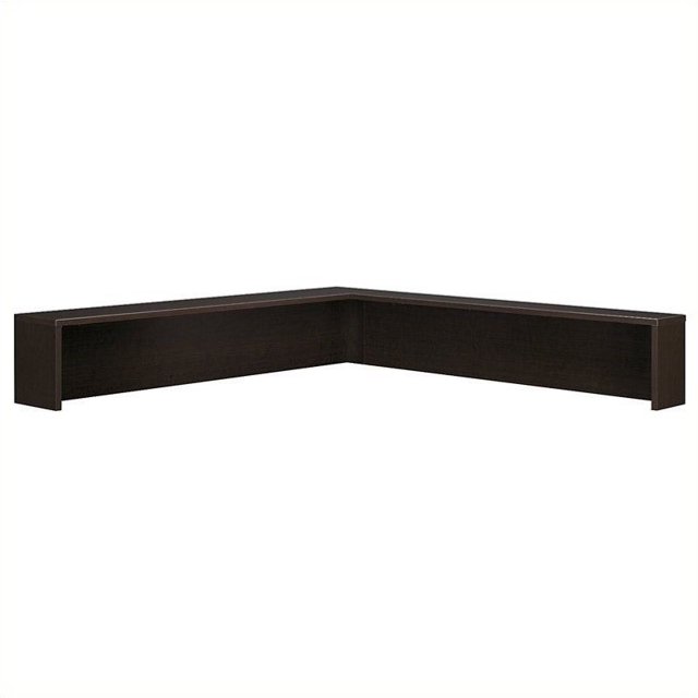 Bush Business Furniture Series C Reception L-Shelf in Mocha Cherry