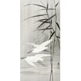 thumbnail image 2 of Koson, Ohara 18x32 White Modern Wood Framed Museum Art Print Titled - Two egrets in flight, 2 of 4