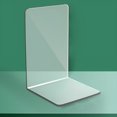 thumbnail image 4 of CCOCC 2Pairs Acrylic Book Stand,Strong Load-Bearing Book Ends,Holds Multiple Books Book End,White2, 4 of 4