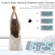 thumbnail image 5 of Control remoto digital 3D inalámbrico RGB Reloj de alarma USB Tiempo / Temperatura / Visualización d Tomshoo Blanco, 5 of 7