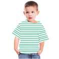 thumbnail image 4 of Tungbrin Boys Girls Striped Shirt Summer Casual Comfy Crew Neck Short Sleeve Tees Children's Teen Basic Clothes, 4 of 5