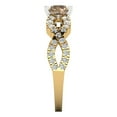 thumbnail image 3 of Clara Pucci 14K Yellow/White Gold 1.42ct YellowMoissanite Solitaire with, 3 of 8