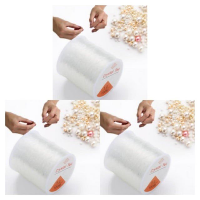 kurtrusly Professional Diy Thread Durable String For Bracelet Crafts Elastic Line Polyester For DIY Affordable Easy 3Set