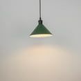 thumbnail image 2 of Kiven Anti Glare J-Type track lighting pendants, 1-Light J track pendant lights , J track Light Pedant for Kitchen Island Home Cafe, Cord length Customization,Green Finish, 2 of 7