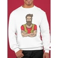 thumbnail image 2 of Hipster Bearded Man . Sweatshirt Men -Image by Shutterstock, Male XX-Large, 2 of 4
