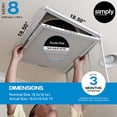 thumbnail image 2 of Simply Filters 18.5x18.5x1 MERV 8, MPR 600, AC Furnace HVAC Air Filter (8 Pack), 2 of 8