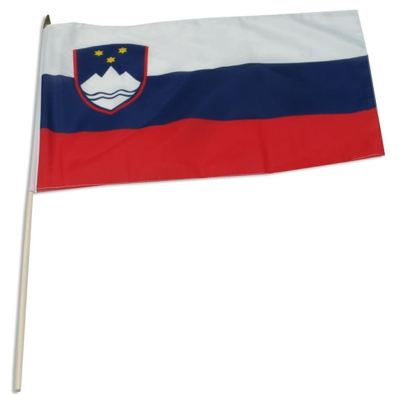 Slovenia 12" x 18" Mounted Flag