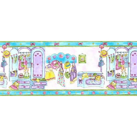 Girls Bedroom Wallpaper Border Waverly Classics For Kids