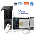 thumbnail image 2 of Wiring Outdoor Waterproof Tuya Smart Lock Double Side Fingerprint Lock IC Card Digital Keypad Electronic Door Lock, 2 of 7