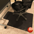 thumbnail image 3 of Resilia Office Desk Chair Mat for Low Pile Carpet with Lip, 45" x 53", Black, 3 of 10