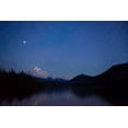 thumbnail image 2 of Probst, Greg 32x23 Black Ornate Wood Framed with Double Matting Museum Art Print Titled - Mt Hood reflecting into Lost Lake in the evening Hood National Forest-Oregon, 2 of 4