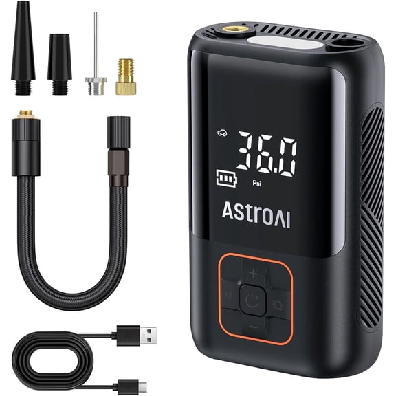 AstroAI ATJ-8566 inflation, Flashlight Tire inflator - Black