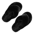 thumbnail image 4 of Pantuflas mullidas para mujer, pantuflas peludas para mujer, pantuflas de casa abiertas y peludas, pantuflas de casa para mujer, funcionalidad inteligente, 4 of 9