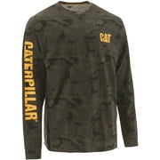 Caterpillar Mens Trademark Banner Long Sleeve T-Shirt Regular and Big Tall Sizes Large Night Camo