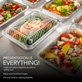 thumbnail image 4 of 50 Pack Disposable Takeout Pans with Plastic Lids, 2 lb Oblong Pan, 4 of 7