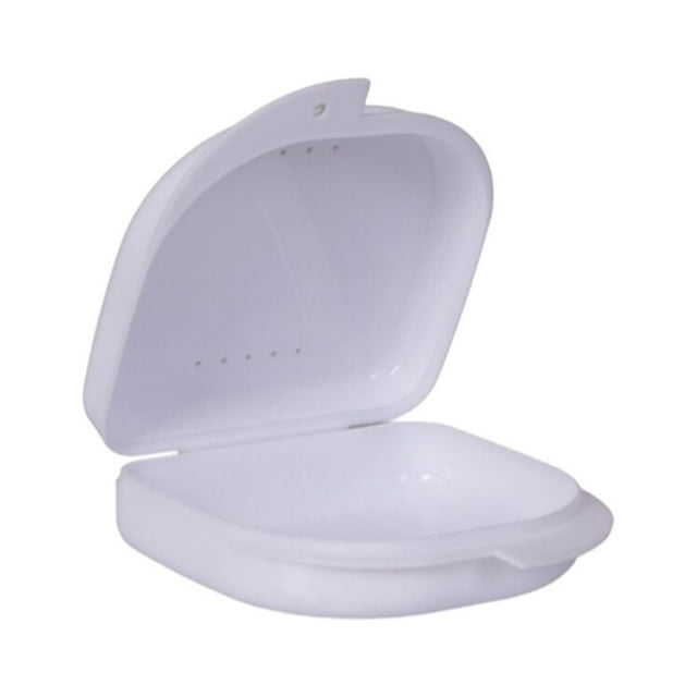 2 Pcs Boîte de Rangement pour Prothèses Réutilisable Inodore Protectrice Anti-Poussière Résistante aux Déchirures Accessoires Blanc