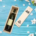 thumbnail image 4 of Wchiuoe Retro Red Wine Bottle Box Portable Delicate Wooden Storage Container Gift Case., 4 of 8