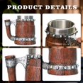 thumbnail image 2 of Vaso para beber Dnoifne Viking de resina de acero inoxidable 590 ml, 2 of 6