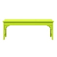 thumbnail image 3 of WestinTrends Malibu 46" length backless Outdoor Garden Bench, Lime, 3 of 16