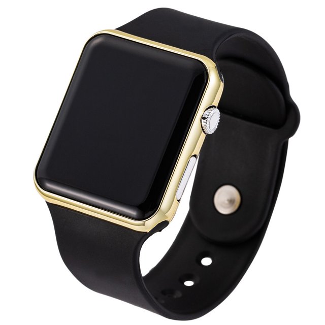 Reloj De Pulsera De Silicona Unisex LED Digital Para Hombres Y Mujeres Relojes Electrónicos Para Damas Jam Tangan , Pareja Estilo Simple , Envío Por Gota