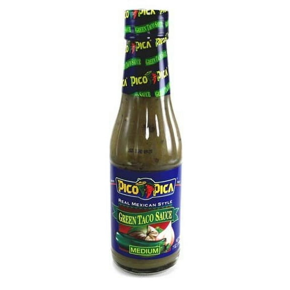 Pico Pica Green Taco Sauce Medium 7 oz (Pack of 3)