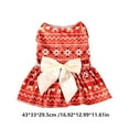 thumbnail image 3 of KOYPTL Dog Christmas Dress with Santa Claus Pattern,Christmas Costumes Pet Dress Puppy Clothes with Bowtie Outfit for Small Dogs Cats Puppy Christmas Stocking Stuffers Holiday Birthday Gift, 3 of 6