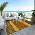 thumbnail image 6 of Addison Rugs Chantille Indoor/Outdoor Transitional Stripes Terracotta Washable Rectangle Rug, 9' x 12', 6 of 6