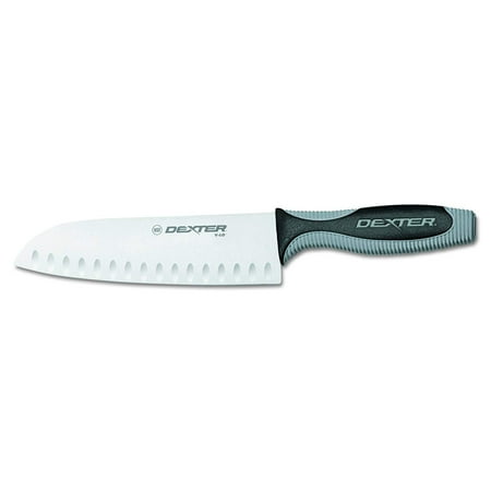

V-Lo V144-7GE-PCP 7 Duo-Edge Santoku Style Cooks Knife with Soft Handle