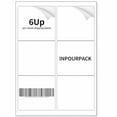 thumbnail image 2 of 6 UP Labels, 4" x 3-1/3" Shipping Address Labels for Laser Inkjet Printer, Self Adhesive, Blank Mailing Labels (2000 Sheet=12000 Labels), 2 of 6