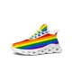 thumbnail image 1 of Zapatillas deportivas planas LGBT con diseño de orgullo ocmogic para hombre y mujer, zapatillas deportivas de alta calidad para correr, personalizables DIY., 1 of 6