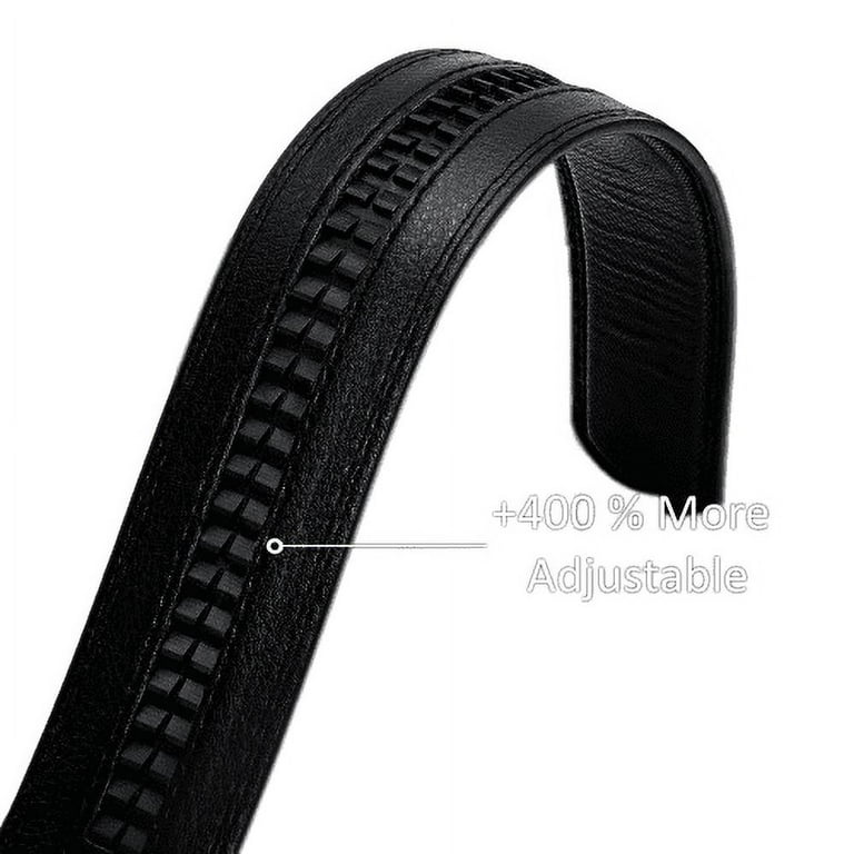 green emerald velvet dress Men's Automatic Buckle Slide Ratchet Feather Edged Perfect Fit Dress Belt,  Black