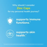 Twinlab Zinc Caps - Immune Support Supplement with Zinc Picolinate & Zinc Gluconate - Supplement for Immune Defense, Healthy Skin, DNA Synthesis, Metabolism and More - Zinc 30mg, 100 Caps (Pack of 2)