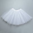 thumbnail image 5 of Ersazi Plus Size Outfits for Women Sale Womens Pleated Gauze Short Skirt Adult Dancing Skirt White one Size, 5 of 5