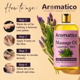 thumbnail image 5 of AROMATICO Lavender Mint Massage Oil with Sesame, Almond & Jojoba Oils. Non-Sticky, Safe & Natural Ingredients – 10 Fl Oz, 5 of 7