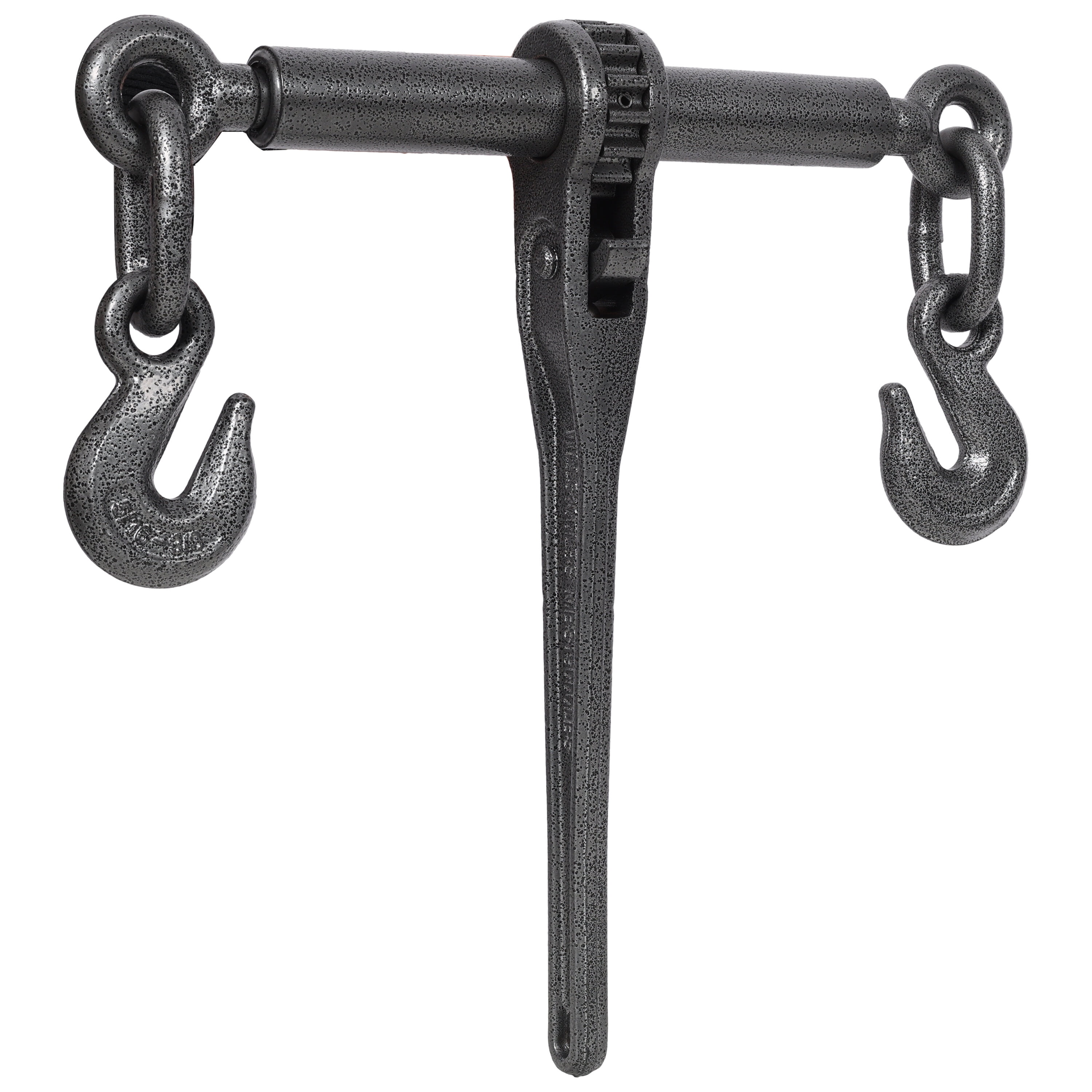 , Heavy duty 3/8" - 1/2" Ratchet Binders, 9200lbs Working Load breaking, G70 Hooks Adjustable Length, 4-Pack, Black Hammertone color, Black ,Steel ,