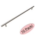 thumbnail image 1 of Cosmas 404-320SN Satin Nickel Solid Steel Construction 3/8 Inch Slim Line Euro Style Cabinet Hardware Bar Pull - 12-5/8" (320mm) Hole Centers - 10 Pack, 1 of 1