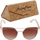 thumbnail image 1 of Gafas Modernas Shine PalmTree Shine Brown UV400 Marco de Metal Bambú, 1 of 1