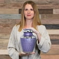 thumbnail image 2 of Trupoint Memorials Majestic Extra Large Lavender Adult Urn For Cremation Ashes in Home, For up to 330 lb Person with Velvet Bag, 2 of 5