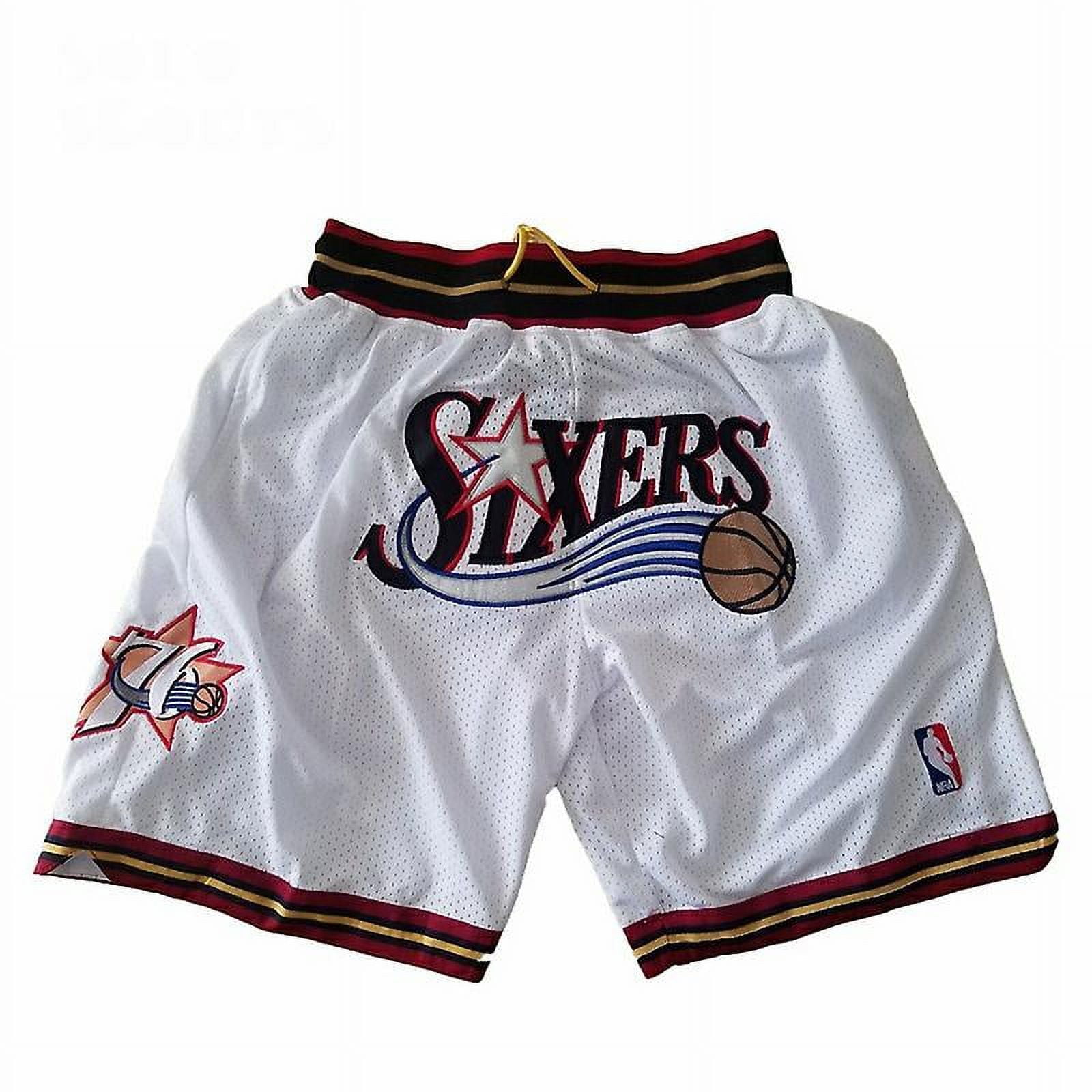 Just Don 76ers NBA ショーツ 76ers Sixers Vintage Just Don Large Mesh Embroidered Basketball