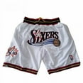 thumbnail image 1 of 76ers Sixers Vintage Just Don Large Mesh Embroidered Basketball Pants-YOUYOU, 1 of 2