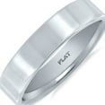 thumbnail image 3 of SZUL Women's 5mm Flat Comfort Fit Wedding Band In 950 Platinum, 3 of 4