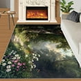 thumbnail image 3 of Forest Rugs for Bedroom - Creek Rug, Washable Rug, Landscape Carpet for Living Room, Colorful Flowers Area Rugs, Trees Carpet, Scenery Home Decor & Gifts 5x6ft, 3 of 6