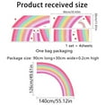 thumbnail image 6 of Large Boho Rainbow Wall Decals - Watercolor Half Rainbow Wall Stickers DIY Peel and Stick Self Adhesive Vibrant Pastel Giant Wallpaper Wall Decor for Kids Girls Bedroom Nursery Playroom Decoration, 6 of 9