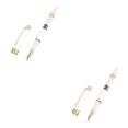 thumbnail image 3 of ZheElen Transparent Color Plastic Transparent Golden Trim Nib Ink Pen Impressive For School And Office piston pen-0.5mm 2Set, 3 of 6
