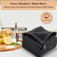 thumbnail image 3 of DishCloths Kitchen|Waffle Terry Check Weave Hand Towels| 12x12  Dish Rags Washing Scrub Cleaning Dishes|Dish Bar Mop Towels Hand Wipes|Spring Easter Basket Decor|6 Pc Set-Grey, 3 of 7