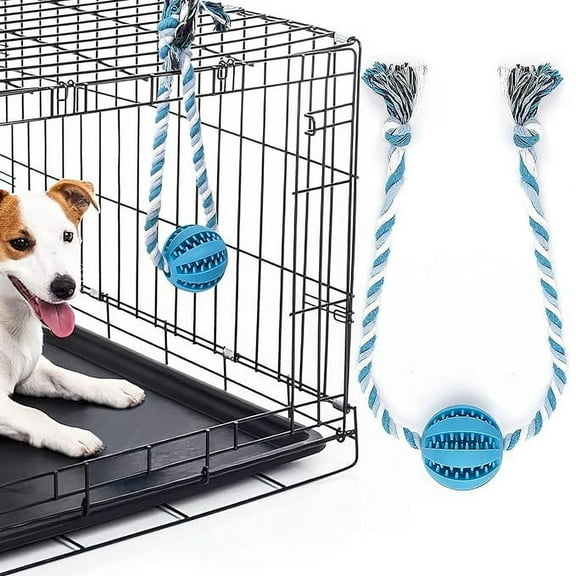 Interactive Dog Toys, Crate Training Aids for Puppies, Reduce Stress Anxiety Peanut Butter Dog Food Treat Dispenser Toys