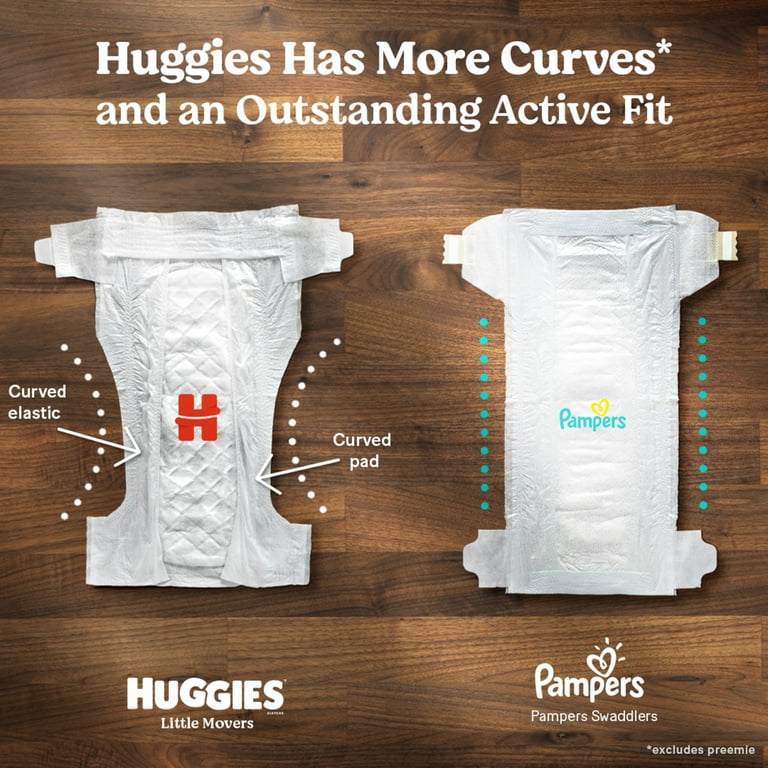 Huggies Little Movers Leak-Free Baby Diapers, Size 5, 120 Ct
