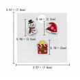 thumbnail image 7 of hengtong 5xAnime Brooch Pins Set Cute Badges for Party Christmas Women Men Snowman 1, 7 of 7