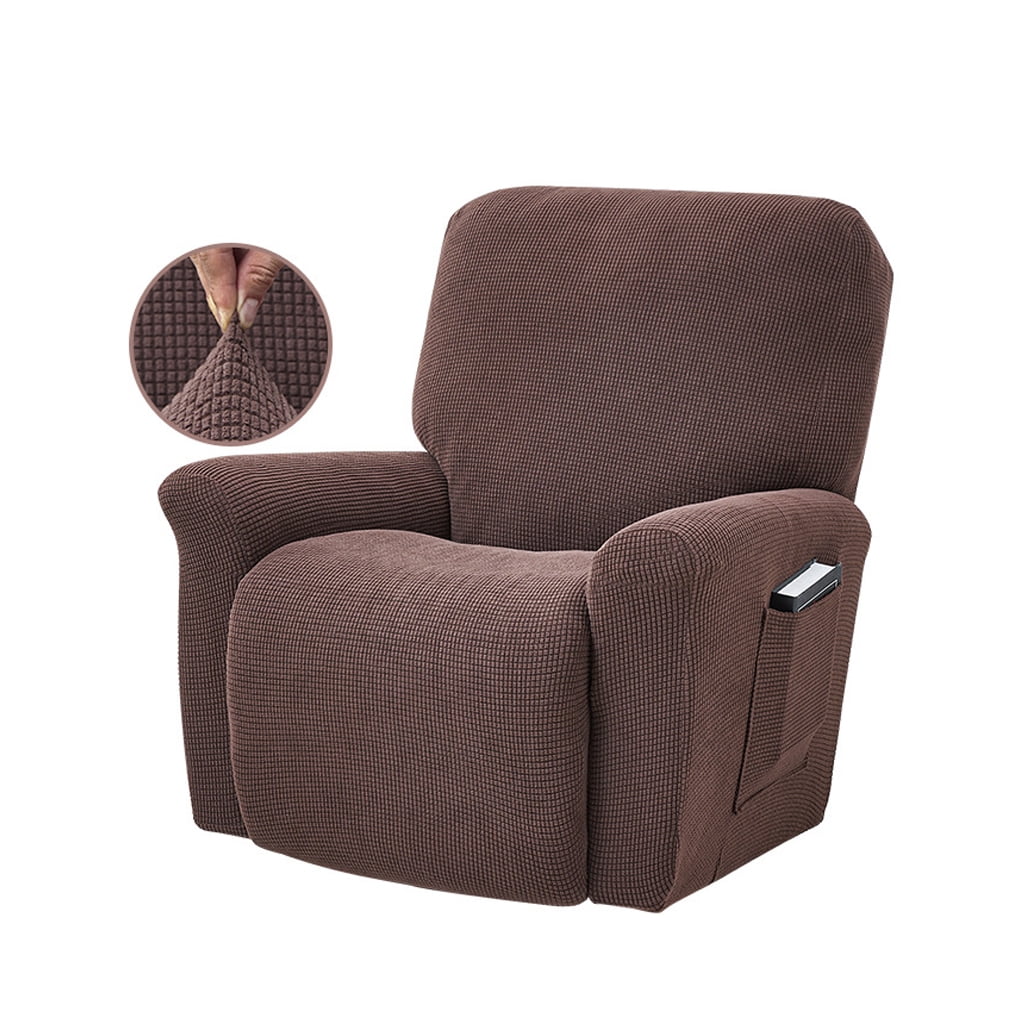 Stretch Recliner Chair Slipcover Elastic Full Coverage Solid Color Sofa