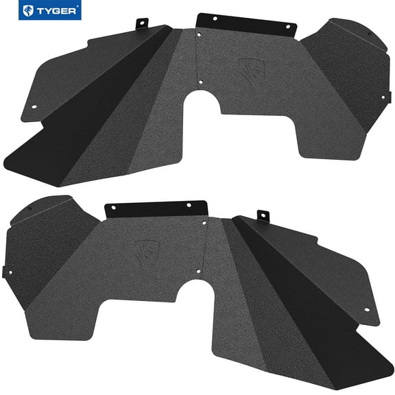 Tyger Auto Front Inner Fender Liner Compatible with 2007-2018 Jeep Wrangler JK | Carbon Steel | Not for JL | TG-FL6J46018